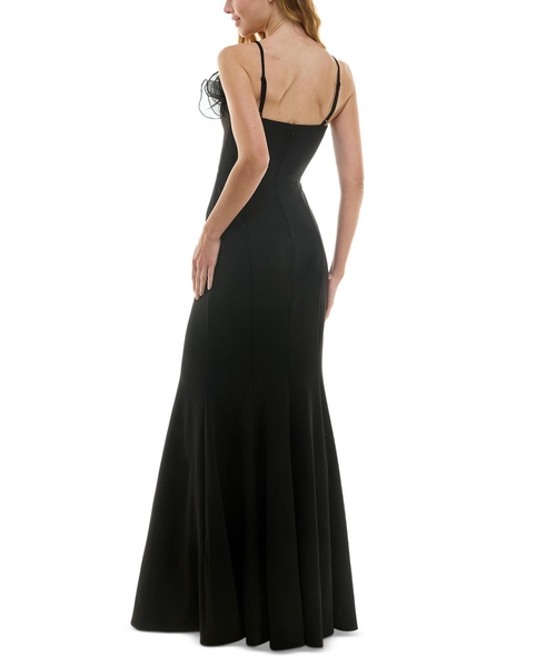 Women's Ruffled-Neck Evening Gown