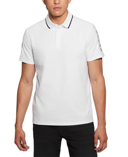 Men's Logo Taped Tipped Collar Polo Shirt