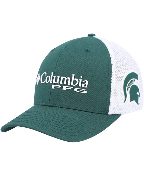 Men's Green, White Michigan State Spartans PFG Flex Hat