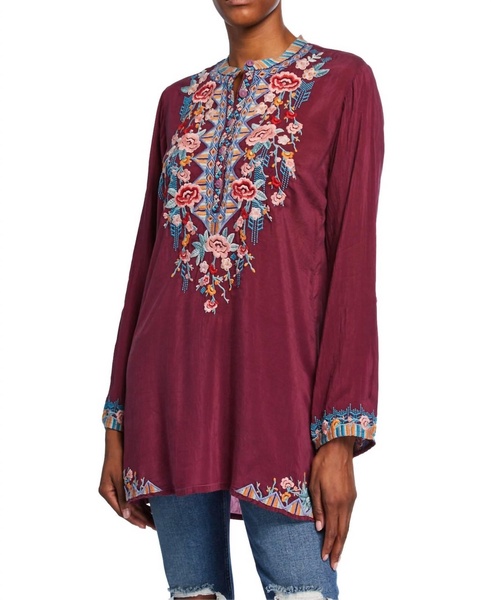 beatrix tunic in brandy