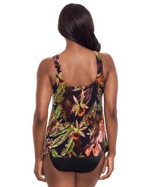 Women's Botanico Ursula Printed Crossover Tankini &  High-Waist Tummy-Control Bikini Bottoms