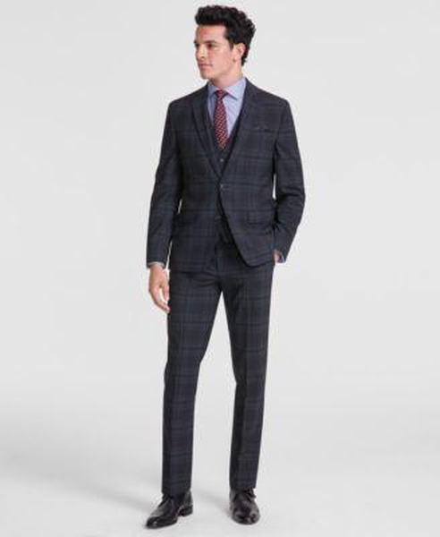 Men's Slim-Fit Wool Blend Suit, Created for Macy's