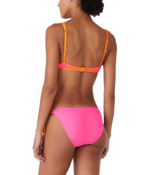 Women's U-Wire Contrast-Trim Bikini Top & String Bikini Bottoms 