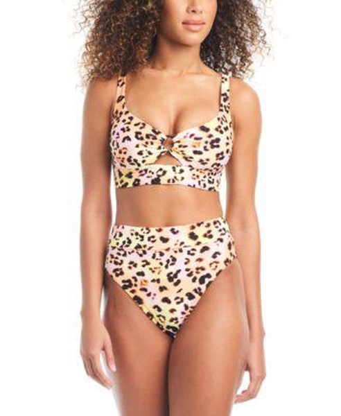 Women's Banded Ring Bikini Top & High-Rise Bikini Bottoms, Created for Macy's 