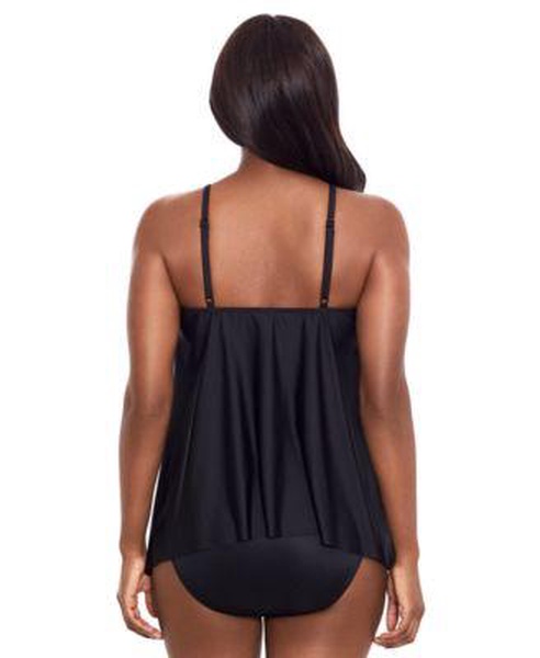 Women's Cappadocia Peephole Tankini & High-Waist Tummy-Control Bikini Bottoms 