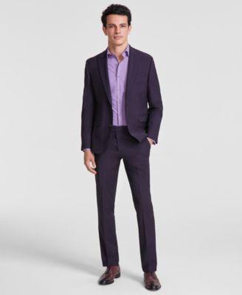 Men's Slim-Fit Wool Blend Suit Separates, Created for Macy's