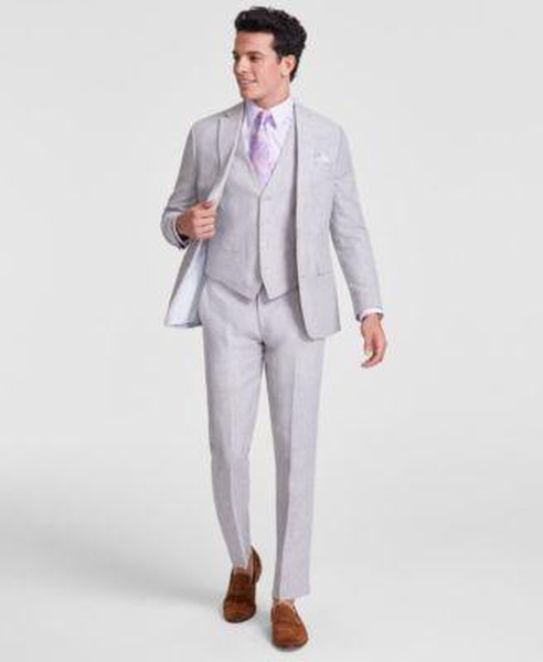 Men's Slim-Fit Linen Suit, Created for Macy's