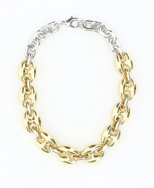 Paco Rabanne Two-Toned Chain-Linked Necklace