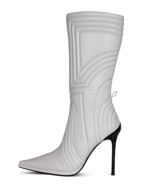 selena tall bootie in light grey