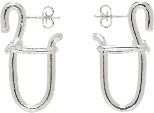 Silver 'The Illuminating Rise Hoop' Earrings