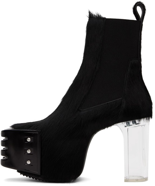 Black Grilled Platforms 45 Chelsea Boots