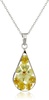 Amazon Essentials Sterling Silver/Gold Over Sterling Silver Pressed Flower Pendant Necklace (previously Amazon Collection)