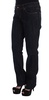 Cavalli Women Dark  Cotton Straight Fit Stretch Jeans