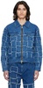 Blue New Patchwork Denim Jacket