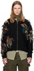 Black New Camouflage Zip-Up Cardigan