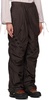 Gray Dua Lace-Up Trousers