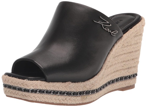 KARL LAGERFELD Women's Corissa Slip on Espadrille Wedge Sandal