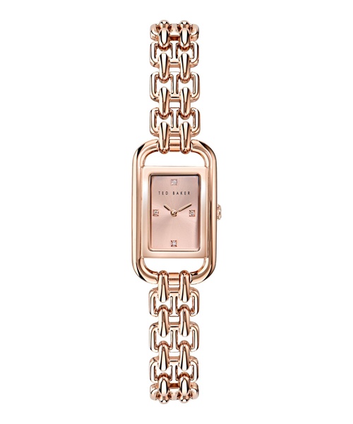 Ted Baker Tessye Ladies Rose Gold Stainless Steel Chain Bracelet Watch (Model: BKPTTS4069I)