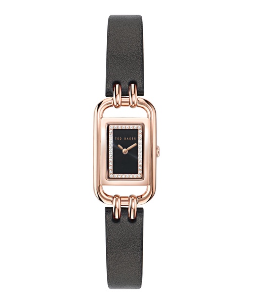 Ted Baker Tessye Ladies Black Leather Strap Watch (Model: BKPTTS4039I)