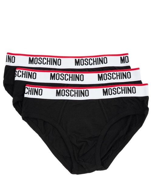 Moschino Logo Waistband 3-Pack Briefs