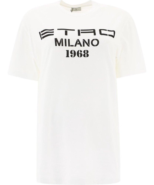 Etro Logo Printed Oversized T-Shirt