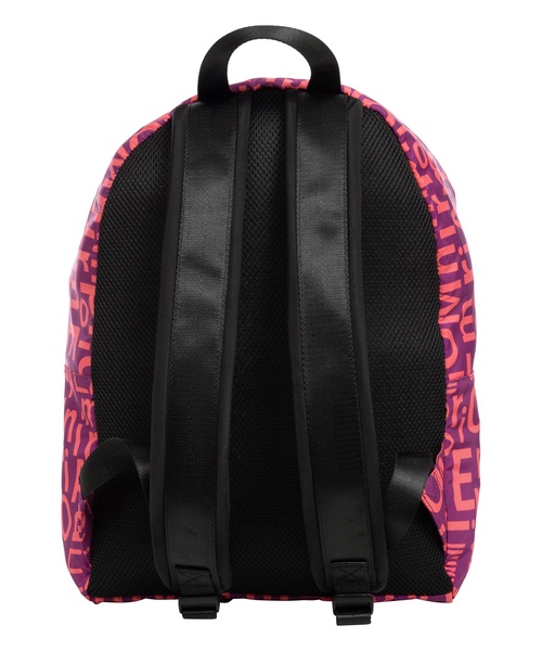 Logo Pattern Multicolour Zip Backpack