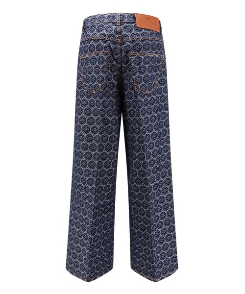 Iconic Motif Wide-Leg Jeans