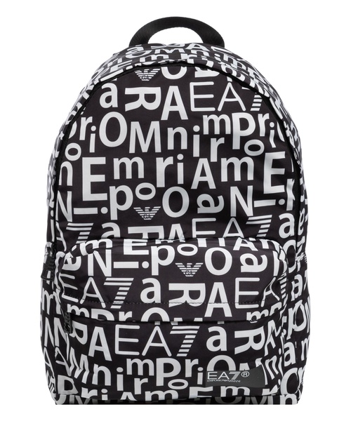 Logo Pattern Multicolour Backpack with Zip