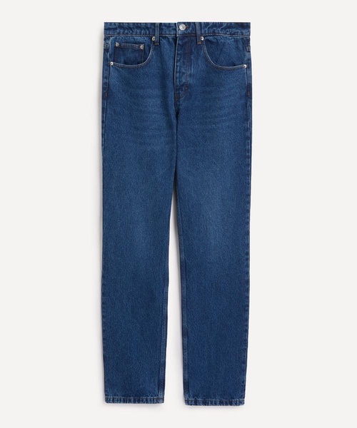 Classic Fit Used Blue Jeans