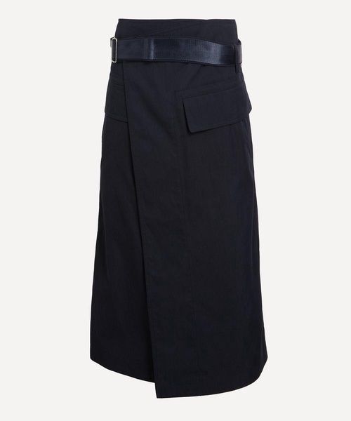 Trench Wrap Skirt