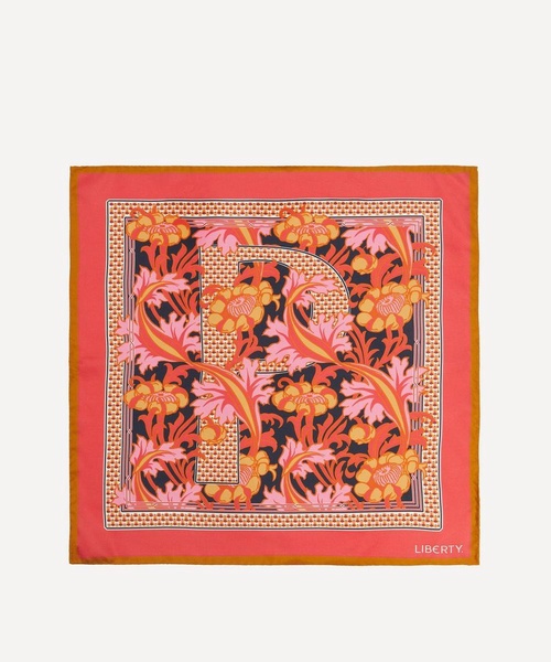 Alphabet Madriana P 45X45 Silk Scarf