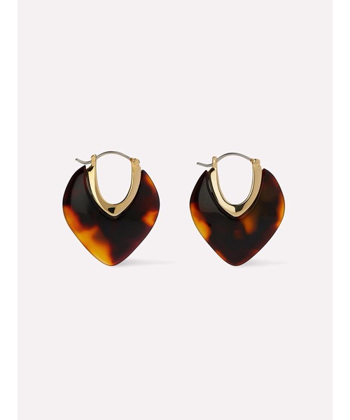 Statement Earrings - Spencer Dark Tortoise