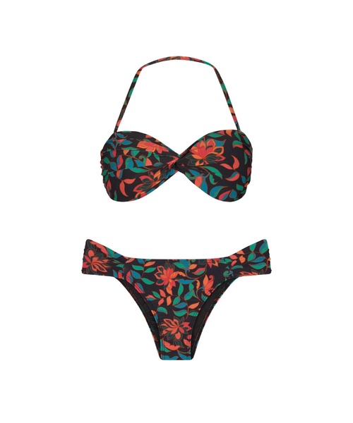 women vicky park bikini set in black multi