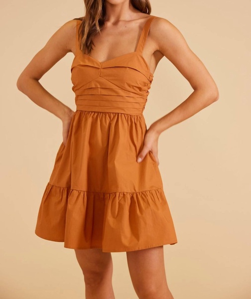 serano mini dress in ginger