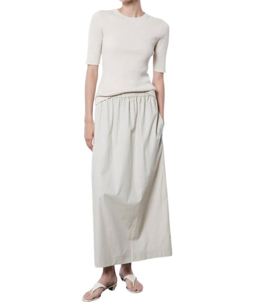 cotton resort skirt in clay