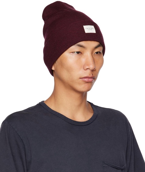 Burgundy Addison Beanie