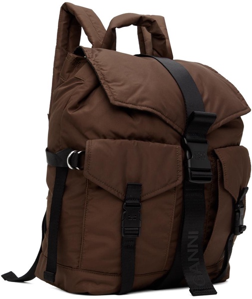 Burgundy Tech Backpack