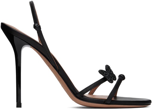 Black Aura Heeled Sandals