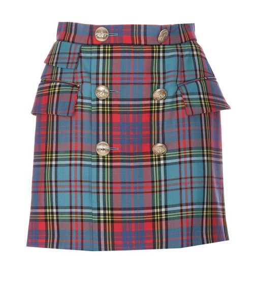 Vivienne Westwood Checked A-Line Skirt