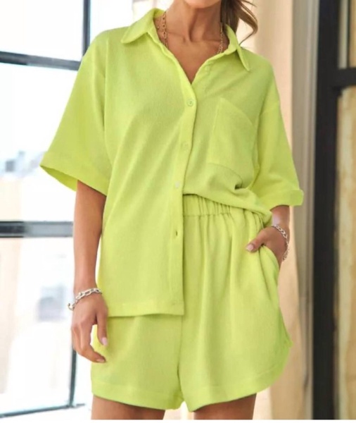 by my side too in neon lime