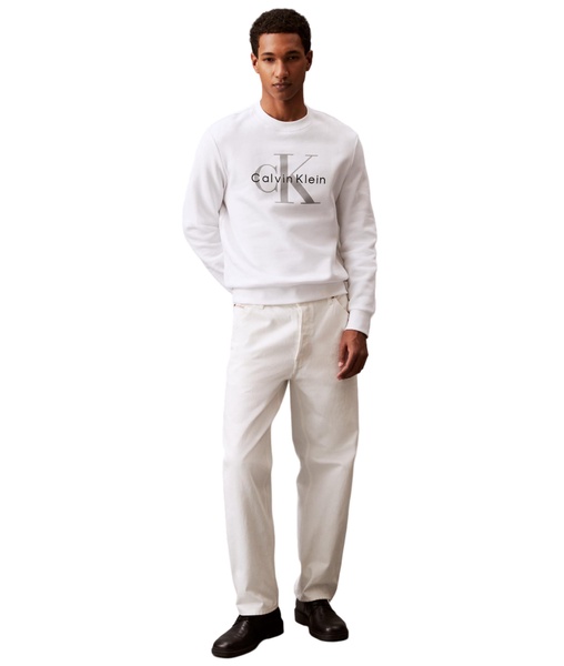 Calvin Klein Men's Monogram Logo Crewneck Sweatshirt