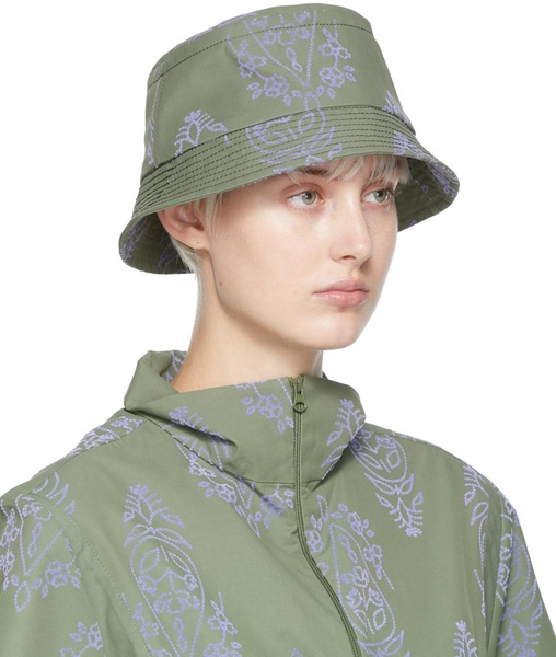 Green Flock Bucket Hat