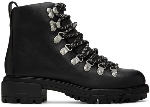 Black Shiloh Hiker Ankle Boots