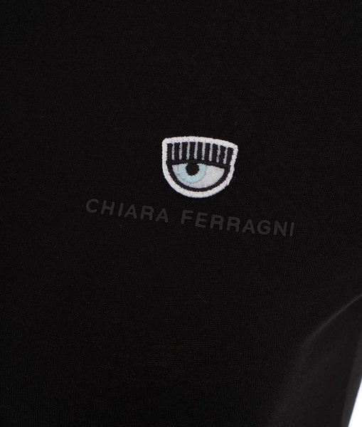 Chiara Ferragni Logo Embroidered T-Shirt