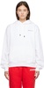 White Le Raffia 'The Embroidered Sweatshirt' Hoodie