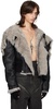 Black Porterville Cropped Alice Shearling Parka