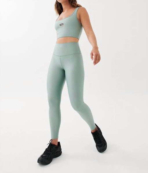 grand stand legging in iceberg green