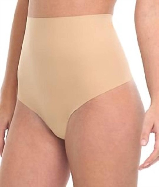 classic control thong in true nude