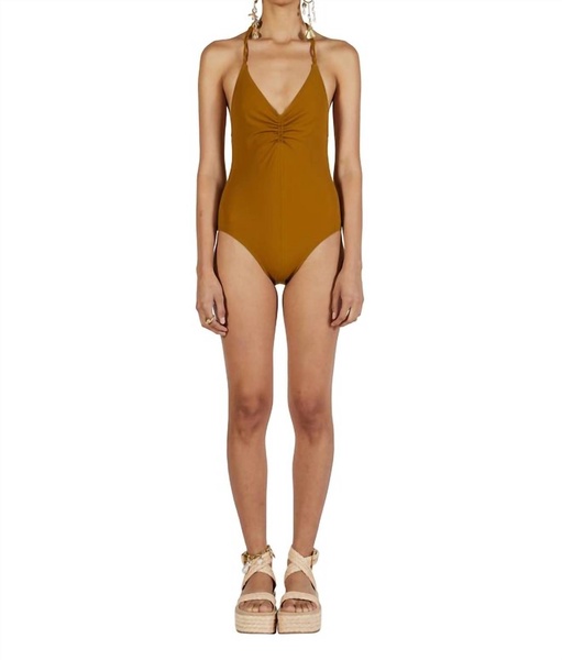 madeira maillot one piece in olive