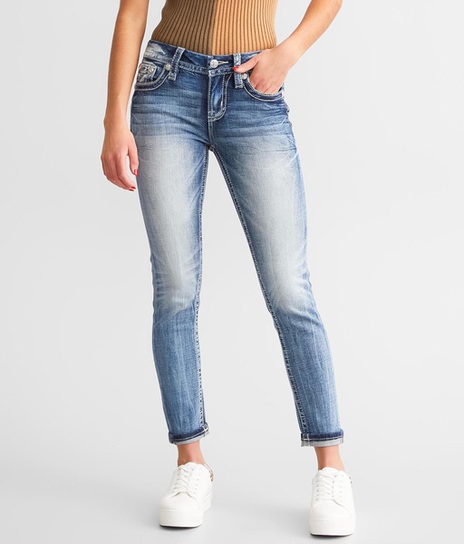 Mid-Rise Ankle Skinny Stretch Jean